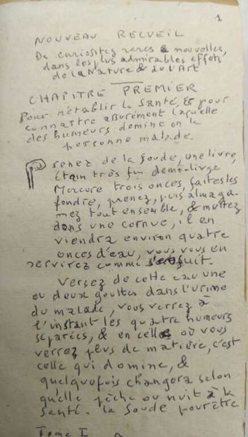 EMERY, Sieur d'. Nouveau recueil de secrets,...
