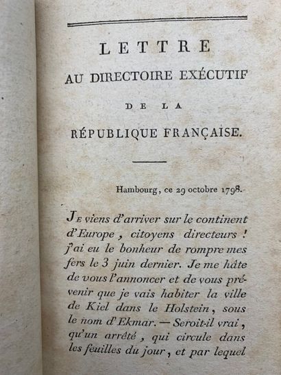 RAMEL, Jean-Pierre. Mémoire de l'adjudant-général...