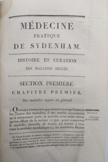 SYDENHAM, Thomas. Sydenham's practical medicine.
Published...