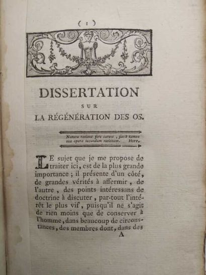 VIGAROUS, Barthélemy. Opuscules sur la regénération...