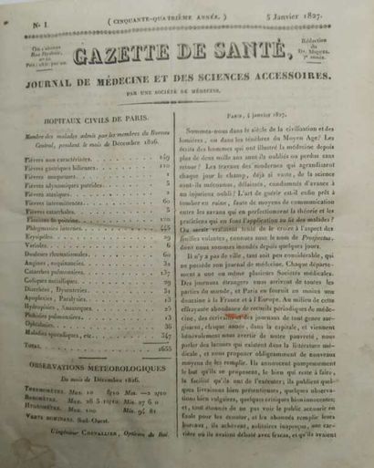 [REVUE]. Gazette de santé, journal of medicine...