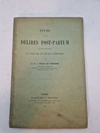 [MANETTE -MEDECINE]. Set of 5 Theses or Medical...