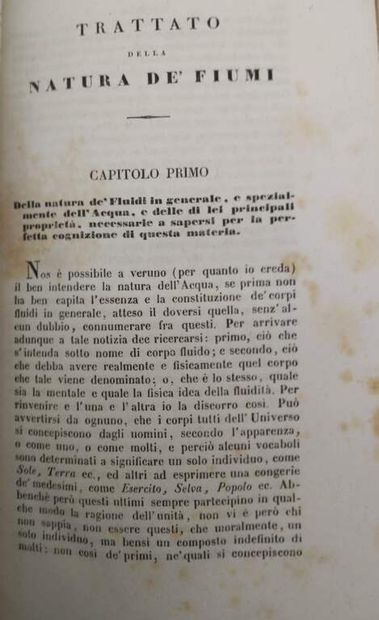 GUGLIELMINI, Domenico. Della natura de' Fiumi....