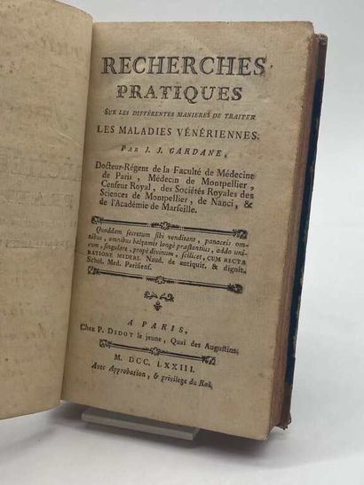 GARDANE. Recherches pratiques sur les différentes...