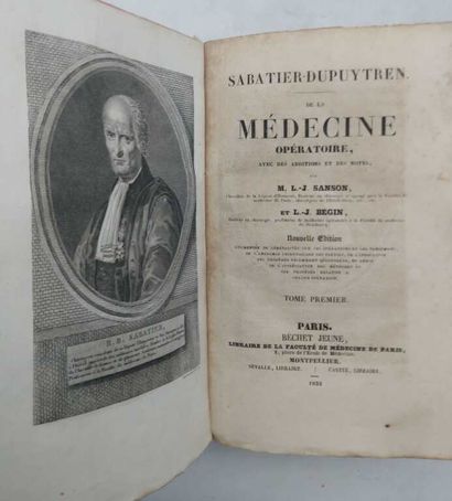 SABATIER-DEPUYTREN, R. B.. De la médecine...