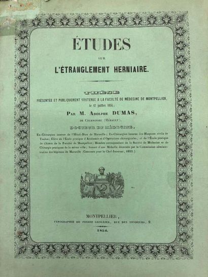 [MANETTE - MEDICINE]. Set of 17 medical theses...