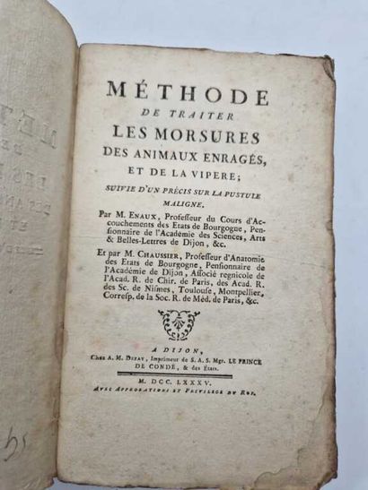 ENAUX, Joseph and CHAUSSIER, François. Méthode...