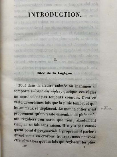KANT, Emmanuel and TISSOT, Joseph. Logique...