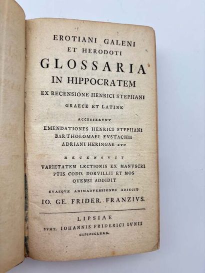 FRANZ, Johann Georg Friedrich. Erotiani,...