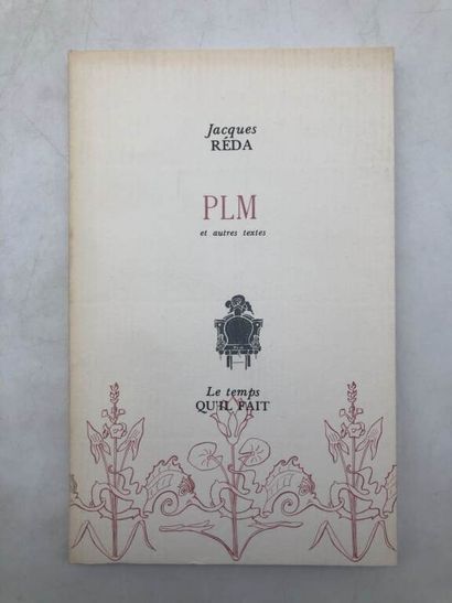 REDA, Jacques. PLM and other texts.
Published...