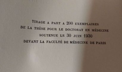 [MANETTE - MEDECINE]. Set of 7 theses including:...