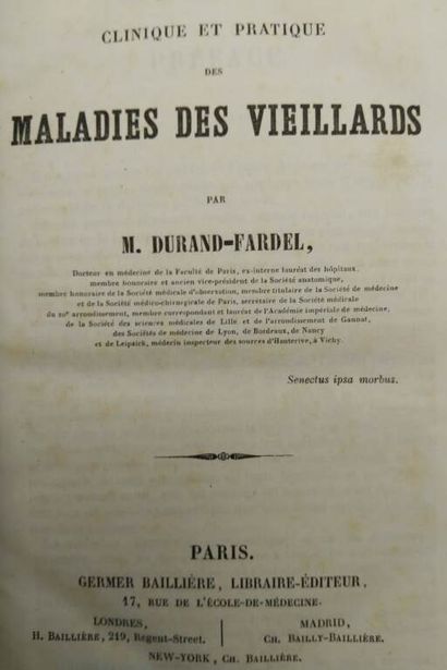 DURAND-FARDEL, Maxime. Traité clinique et...