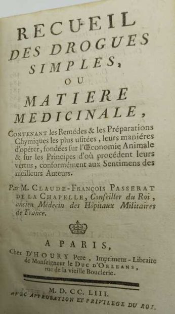 PASSERAT DE LA CHAPELLE, Claude-François....