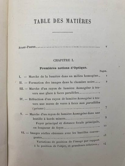 SORET, Adrien. Optique photographique: Notions...