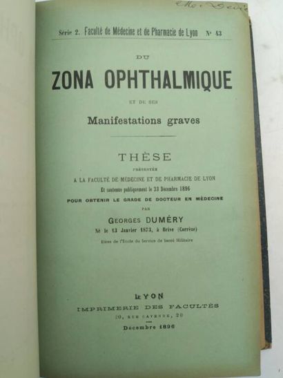 [MANETTE - MEDECINE]. Set of 5 volumes containing...