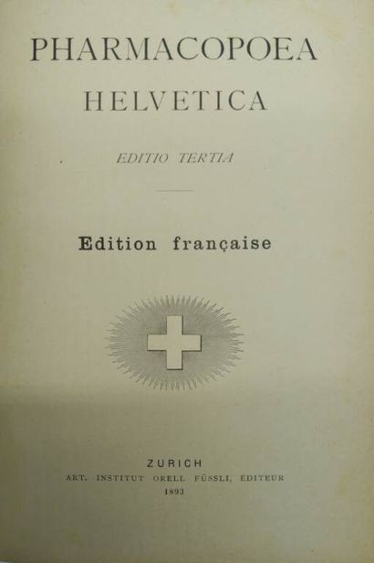 [PHARMACOPEE]. Pharmacopoeia helvetica. Editio...