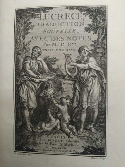 LUCRECE. De la Nature des Choses.
Published...