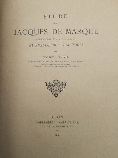 [MANETTE - MEDECINE]. Set of 7 theses including:...