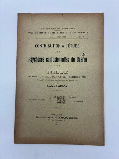 [MANETTE - MEDECINE]. Set of 18 medical theses...