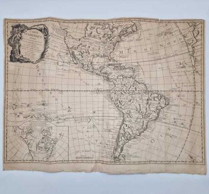 NOLIN, Jean-Baptiste. Map of America divided...