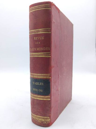 REVUE DES DEUX MONDES. Table générale (1831-1893).
Published...