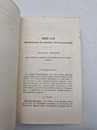 PAULIER, Armand. Manuel de Thérapeutique...