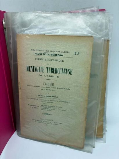 [MANETTE - MEDECINE]. Set of 18 medical theses...