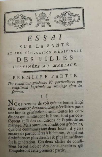 VENEL. Essay on the health and medicinal...