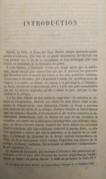 REVUE DES DEUX MONDES. Table générale (1831-1893).
Published...