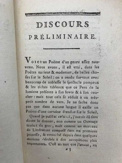 REYRAC, Philippe Laurens de. Hymne au soleil,...