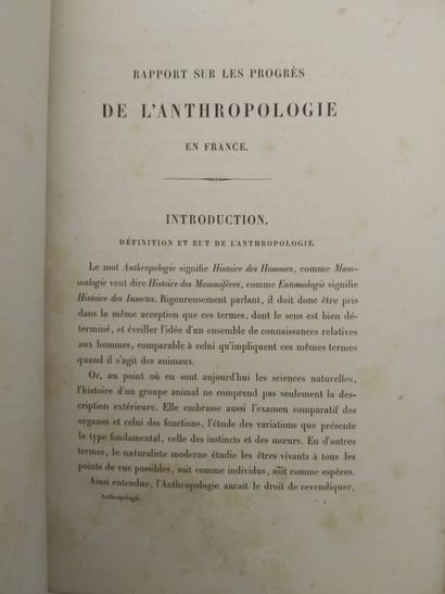 QUATREFAGES, Armand de. Recueil de rapports...