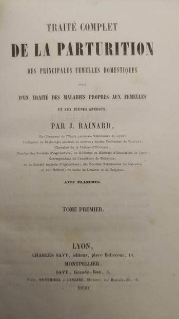 RAINARD, Joseph. Traité complet de la parturition...