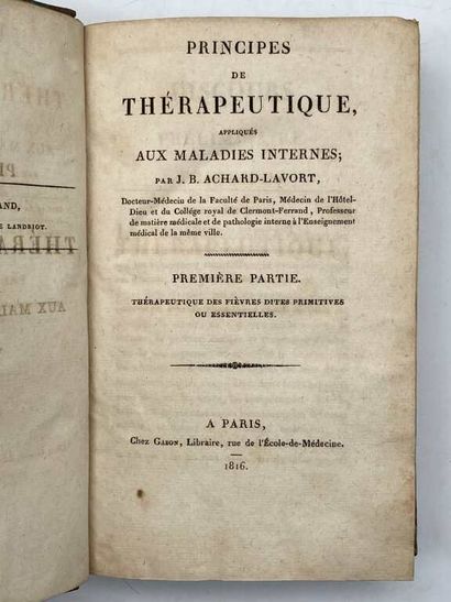 ACHARD-LAVORT, Jean-Baptiste. Principes de...