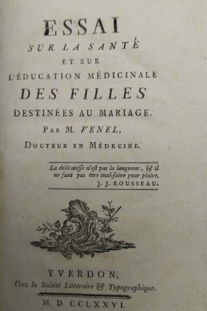 VENEL. Essay on the health and medicinal...