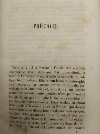 OWEN, Richard. Principes d'ostéologie comparée...