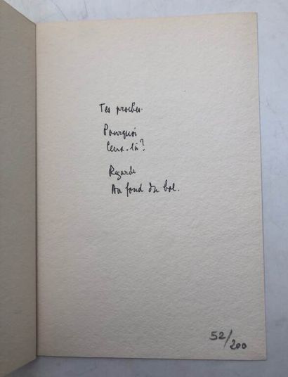 GUILLEVIC, Eugène and GOUX, Claudine. Autrefois.
Published...
