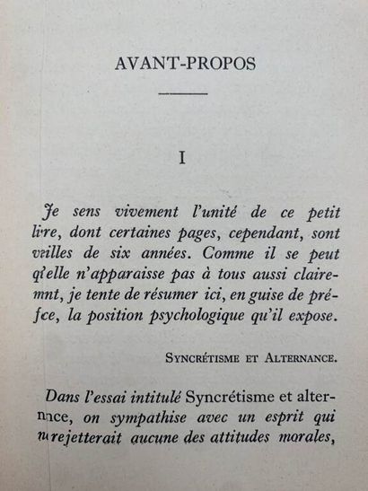 MONTHERLANT, Henry de. Aux fontaines du désir.
Published...