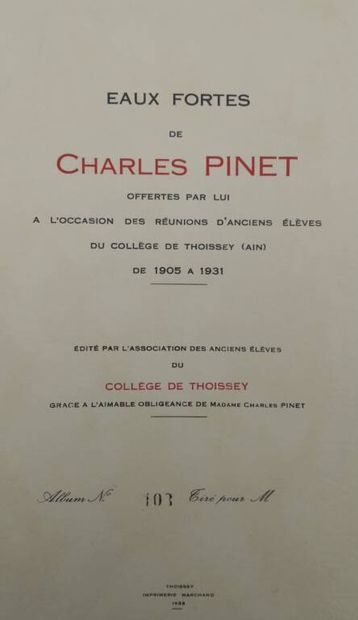 PINET, Charles. Etchings by Charles Pinet...
