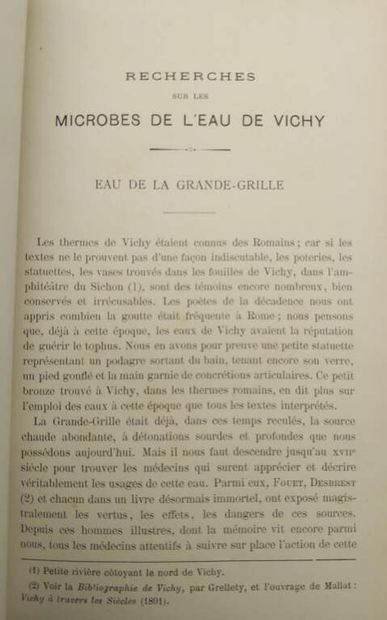 PONCET, François. Les Microbes de l'eau de...