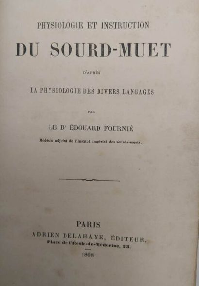 FOURNIE, Edouard. Physiology and instruction...