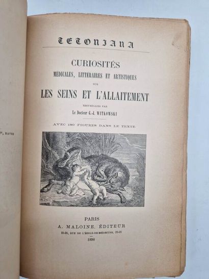 WITKOWSKI, Gustave-Joseph. Anecdotes Historiques...