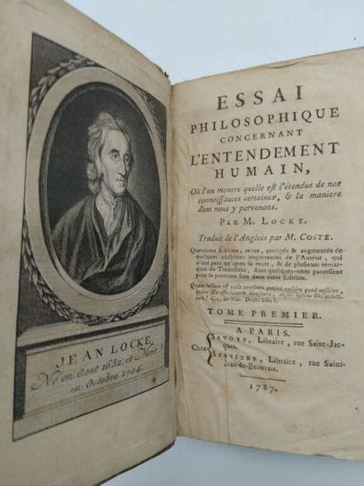 LOCKE, John. Essai philosophique concernant...