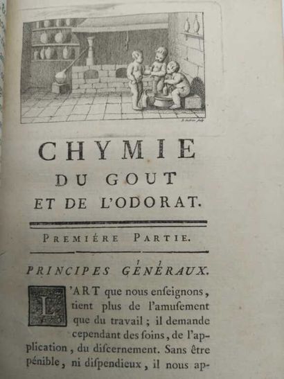PONCELET, Polycarpe. Chimie du goût et de...