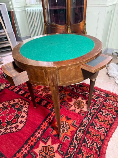 Table à jeux bouillotte (hot-water bottle...
