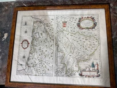 Guiliel BLAEU. 
Engraved and colored map...