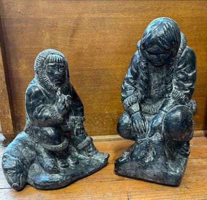 * ART INUIT. Ensemble de deux importants...