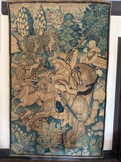 AUDENARDE (Flanders).
Deer hunting scene
Wool...