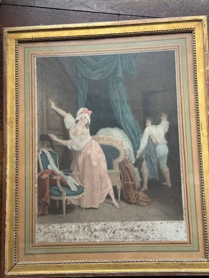 Set of two framed color prints:
 - 