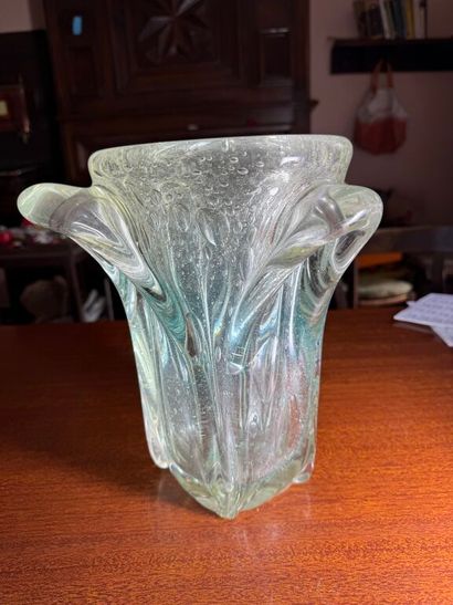 Probably BIOT.
Large bubble-crystal vase....