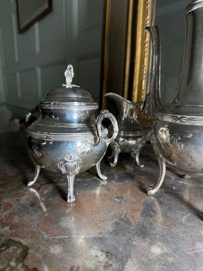 925 ‰ silver tea and coffee service with...